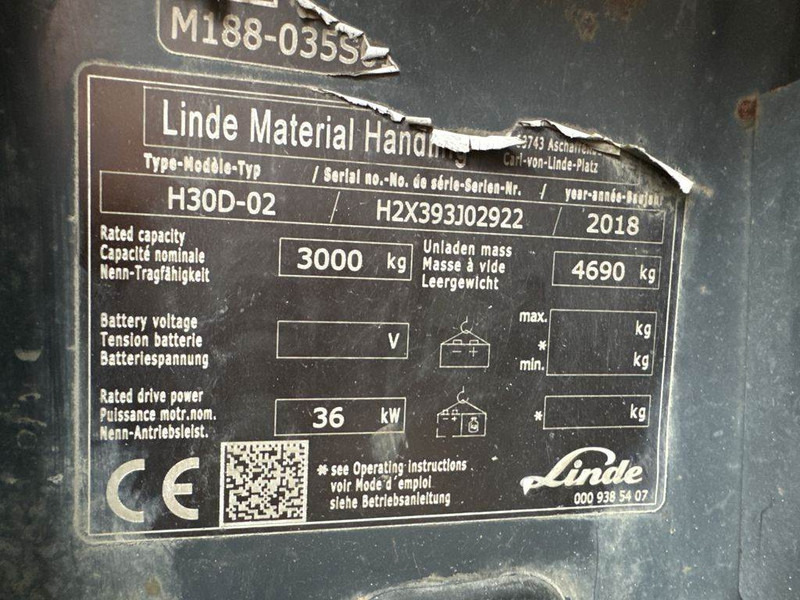 Linde H30D-02 - Dieselstapler: das Bild 5