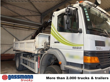 Kipper, Autokran Mercedes-Benz Atego 1823AK 4x4, Kran HIAB, Bordmatik: das Bild 5