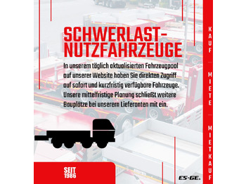 Pritschenauflieger/ Plattformauflieger ES-GE 3-Achs Sattelanhänger - Rungen + CV: das Bild 4