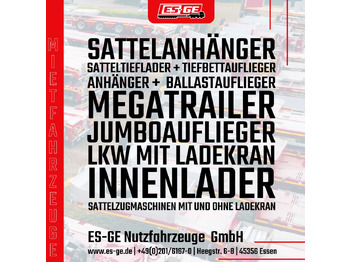 Pritschenauflieger/ Plattformauflieger ES-GE 3-Achs Sattelanhänger - Rungen + CV: das Bild 5