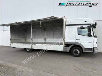 Koffer LKW MERCEDES-BENZ Atego 823 L Geflügelpritsche L - Fahrerhaus, Klima, 2 x AHK: das Bild 3