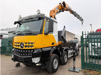 Abrollkipper, Autokran Mercedes-Benz AROCS 4143 8X4 WAF HOOKLIFT + CRANE EFFER 395 4S + ROTATOR + RADIO - 5/6 F - BE TRUCK - VERY NICE CONDITION: das Bild 3 Abrollkipper, Autokran Mercedes-Benz AROCS 4143 8X4 WAF HOOKLIFT + CRANE EFFER 395 4S + ROTATOR + RADIO - 5/6 F - BE TRUCK - VERY NICE CONDITION: das Bild 3