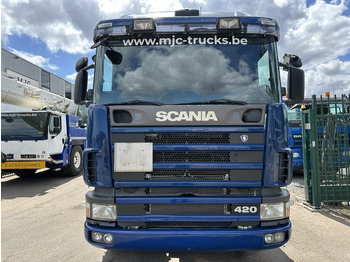 Abrollkipper Scania 124L-420 6x2 HOOKLIFT VDL 20T - STEEL SPRING / BALLESTAS / BLATT - MANUAL - MECHANICAL PUMP - 10 TIRES  DOUBLE WHEELS: das Bild 2