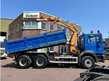 Kipper, Autokran MAN 33 FE 33.410 6X4 KRAAN + KIPPER EURO 2 BLADGEVEERD: das Bild 4