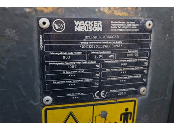 Minibagger Wacker Neuson E08-01 Wacker Neuson mini excavator including 2 bu: das Bild 3