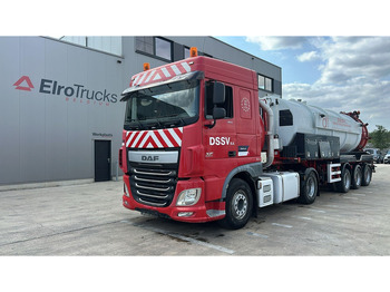 Saug-/ Spülfahrzeug DAF XF 460 (17500L / IPSAM VACUUM + HIGH PRESSURE / BELGIAN TRUCK + TRAILER / TOP CONDITION): das Bild 2
