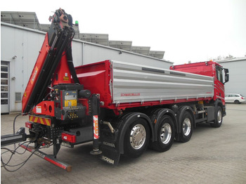 Kipper, Autokran Scania R 580,8X4,KIPPER,BORDMATIC,PALFINGER PK 19.001: das Bild 3