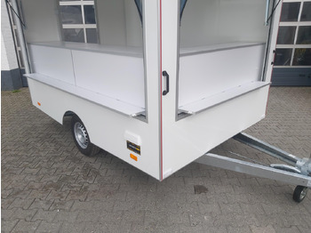 Verkaufsanhänger Verkaufsanhänger VK 302 200 aero retro 300cm 2 Verkaufsklappen Multi Theke 230V PVC Boden (M) 1300kg: das Bild 3