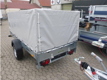 PKW Anhänger, Zustand - NEU Brenderup Tieflader 2270SUB750 Stahl, 0,75 to. 2700x1300x270mm mit Hochplane 105 cm Lichte Höhe: das Bild 4