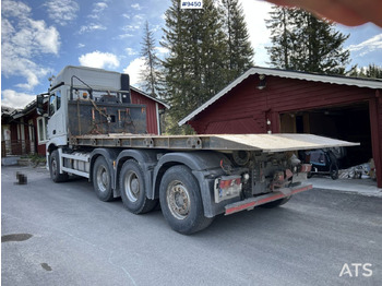 Abrollkipper Mercedes Benz Arocs 3251 Tridem Hooklift, flatbed and concrete rotator: das Bild 4