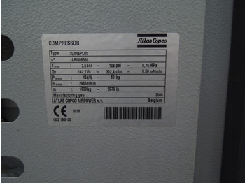 Luftkompressor ATLAS COPCO GA45plus: das Bild 3