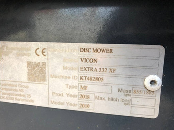 Mähwerk Vicon Extra 332 XF Dismantled: only parts: das Bild 3