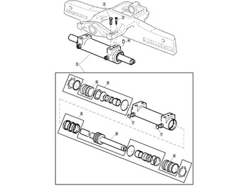 JOHN DEERE Hydraulikzylinder