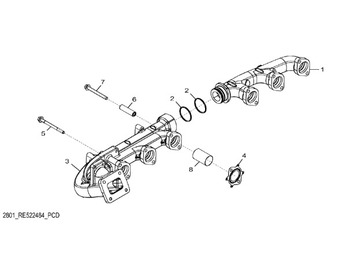 JOHN DEERE Abgaskrümmer