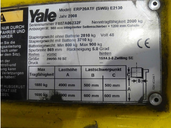 Elektrostapler Yale ERP 20 ATF: das Bild 2