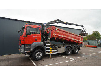 Leasing für MAN TGS 28.400 6X6 2 SIDE TIPPER WITH HMF 1643 CRANE 376.400KM MAN TGS 28.400 6X6 2 SIDE TIPPER WITH HMF 1643 CRANE 376.400KM: das Bild 3