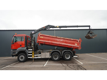 Leasing für MAN TGS 28.400 6X6 2 SIDE TIPPER WITH HMF 1643 CRANE 376.400KM MAN TGS 28.400 6X6 2 SIDE TIPPER WITH HMF 1643 CRANE 376.400KM: das Bild 1