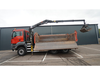 Leasing für MAN TGS 28.400 6X6 2 SIDE TIPPER WITH HMF 1643 CRANE 376.400KM MAN TGS 28.400 6X6 2 SIDE TIPPER WITH HMF 1643 CRANE 376.400KM: das Bild 2