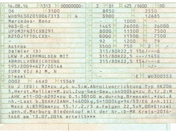 Abrollkipper Mercedes-Benz 2558 6x2 Meiller RK 20.65 | Retarder | Klima: das Bild 2