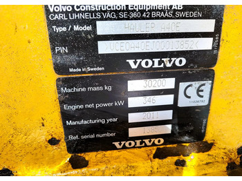 Muldenkipper/ Dumper Volvo A40E: das Bild 5