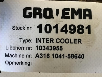 LIEBHERR Interkühler