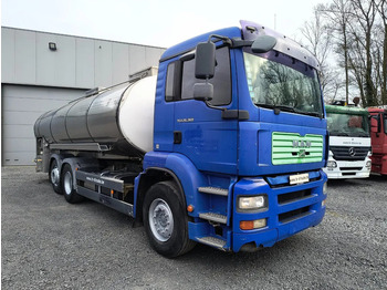 Tankwagen Für die Beförderung von Milch MAN TGA 26.360 INSULATED INOX TANK - 2 COMP - AIRCO - LIFT/STEERING AXLE: das Bild 3