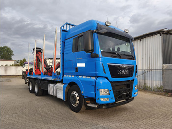 Holztransporter, Autokran MAN TGX 26.500 Holz-LKW Euro6 6x4 Holztransporter m Palfinger (16): das Bild 2