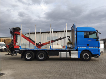Holztransporter, Autokran MAN TGX 26.500 Holz-LKW Euro6 6x4 Holztransporter m Palfinger (16): das Bild 4