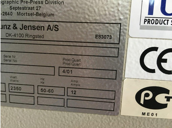 Druckmaschine Glunz & Jensen Transfer Table IP 66: das Bild 2