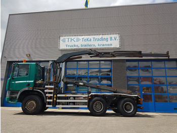 Seil Abrollkipper, Autokran Ginaf M 3335 S 6x6 Palfinger PK 14080 + NCH: das Bild 2