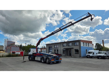 Seil Abrollkipper, Autokran Scania P360 6X2*4 HMF 1720K4 EURO6: das Bild 4