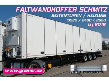 Koffer Auflieger Schmitz Cargobull SKO 24/ FALTWAND / SEITENTÜREN 89 m³ TOP !!!!!!!: das Bild 1