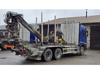 Holztransporter, Autokran Für die Beförderung von Holz SCANIA R450: das Bild 4