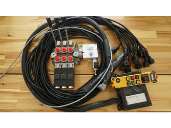 Baumaschine Monoblock hydraulic valve Galtech 3 sections 60 l/min 15 gpm 12 V + Remote radio Palfinger, Hiab, Fassi: das Bild 4