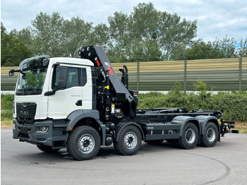 Abrollkipper, Autokran MAN TGS 35.520 8x4  Abrollkipper + Kran HIAB 658E6: das Bild 3