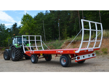 Landwirtschaftlicher Plattformanhänger, Zustand - NEU Metal-Fach Przyczepa platformowa do bel dwuosiowa T014/2 - 9t: das Bild 3