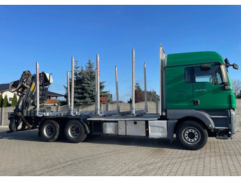Holztransporter, Autokran MAN TGX 26.500, 6x4, HDS EPSILOM M12Z, do transportu drewna.: das Bild 4