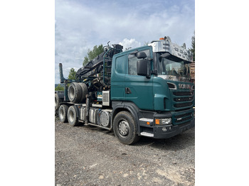 Holztransporter, Autokran Für die Beförderung von Holz SCANIA R620: das Bild 4