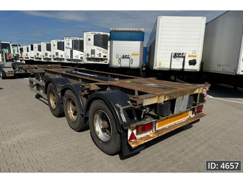 Container/ Wechselfahrgestell Auflieger DESOT 3AT / 20-30 ft / BPW: das Bild 2