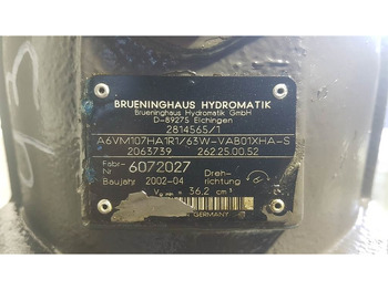 Hydraulik Brueninghaus Hydromatik A6VM107HA1R1/63W -Volvo L35B-Drive motor/Fahrmotor: das Bild 4