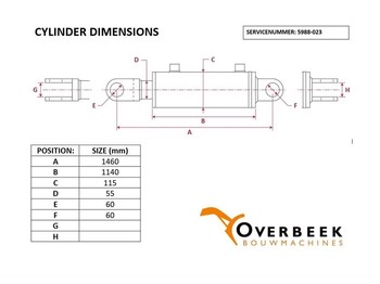 Hydraulik Werklust WG 18 - Tilt cylinder/Kippzylinder/Nijgcilinder: das Bild 4