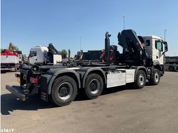 Abrollkipper MAN TGS 32.470 8x4 Euro 6 Hiab 22 Tonmeter laadkraan Just 68.765 Km!: das Bild 4