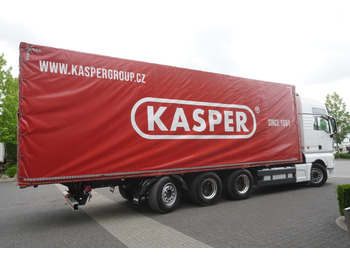 Plane LKW MAN TGX 35.580 E6 8x4 /4 / 23 EPAL tarp superstructure / 4th axle steered: das Bild 5