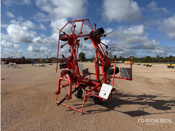 Heuwender/ Wenderechen 2009 Kuhn GF6502 Faneuse 6.5 m 3-Point 6 Rotor Hay Tedder: das Bild 3