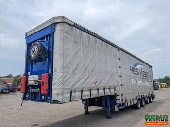 Tieflader Auflieger MEUSBURGER MPG-4 Semi Dieplader 3-Assen BPW - Schuifzeil/dak/Hefdak/Verbreedbaar - Wielkuipen - Gieksleuf: das Bild 2
