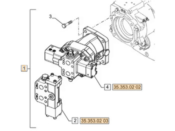 CASE Hydraulikmotor