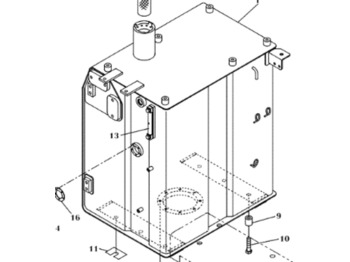 CASE Kraftstofftank