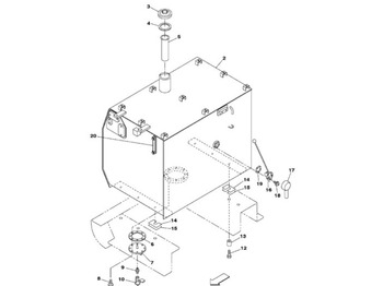 CASE Kraftstofftank