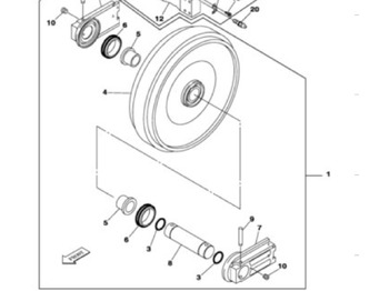CASE Laufwerksteile