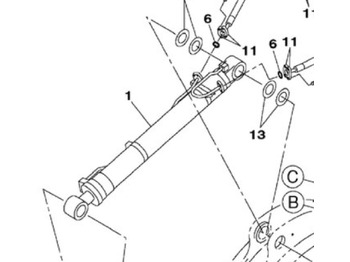 CASE Hydraulikzylinder
